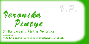 veronika pintye business card